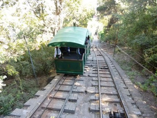 Ganz in der Nähe bringt einen dann die Funicular zum Cerro San Cristobal hoch...