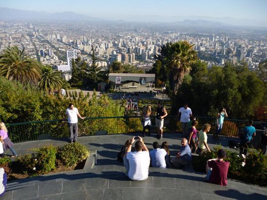 ... von wo man einen herrlichen Ausblick über die Stadt hat.