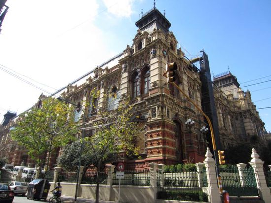 Das prächtige Gebäude "Aguas Argentinas" war früher einmal der Hauptwasserspeicher der Stadt.