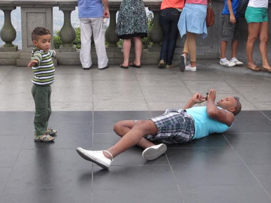 ... und sogar die ganz Kleinen gehen nicht ohne solch ein Bild zurück.