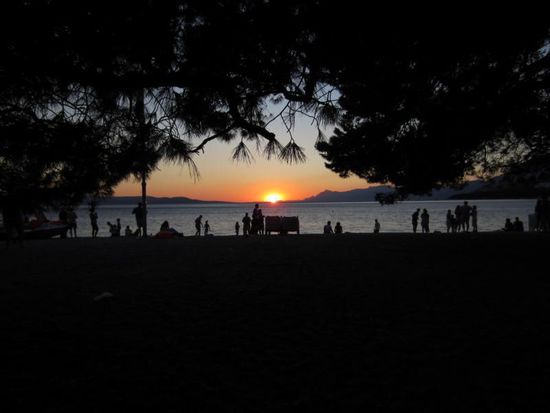 ... und direkt vom Tisch diesen herrlichen Blick hatten.