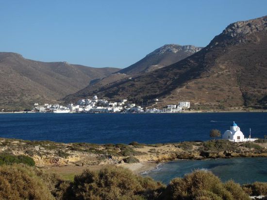 Katapola ist zwar klein, aber neben Chora der wichtigste Ort für die Besucher von Amorgos.