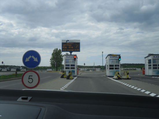 Kassen für die Überfahrt zur Kurischen Nehrung