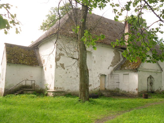 Seitenansicht der ehemaligen Kirche zu Saalau