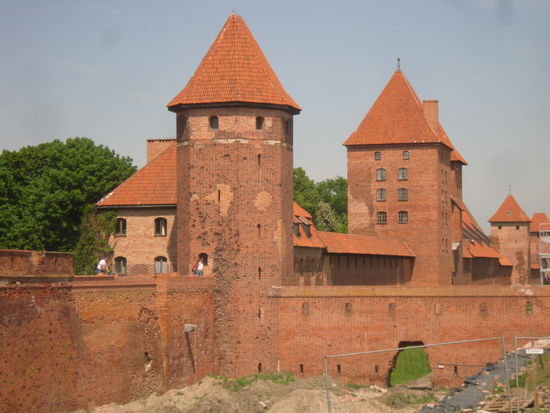 An der Marienburg wird auch heute noch viel gebaut und renoviert