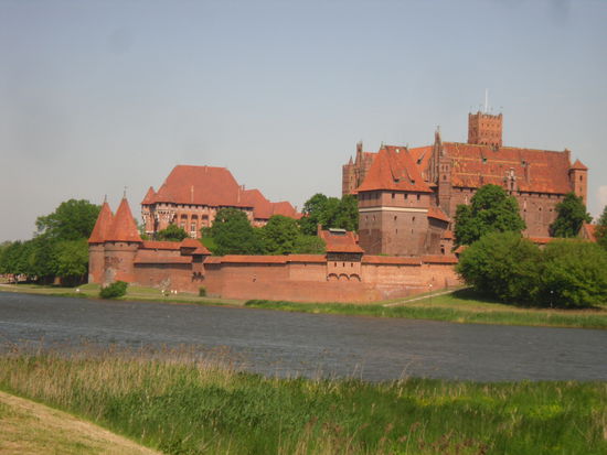 Südwestansicht der Ordensburg in Malbork