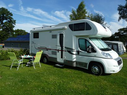 Unser erster Stellplatz auf dem Ringsjöstrands Campingplatz