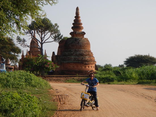 Hell s Angels Prospect... Lenzy auf seinem "Golden Lion" (Bagan)