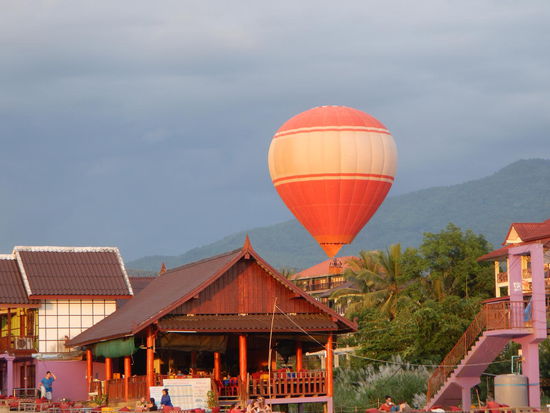 Abendstimmung in Vang Vieng