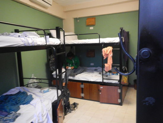 Unser Zimmer im Backpacker- Hostel (Hanoi)