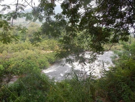 Die Stromschnellen, schoen aber unspektakulaer (Kampot)