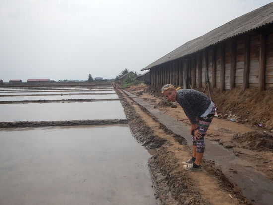 ..waren die Salzfelder ziemlich leer, naja.. (Kampot)