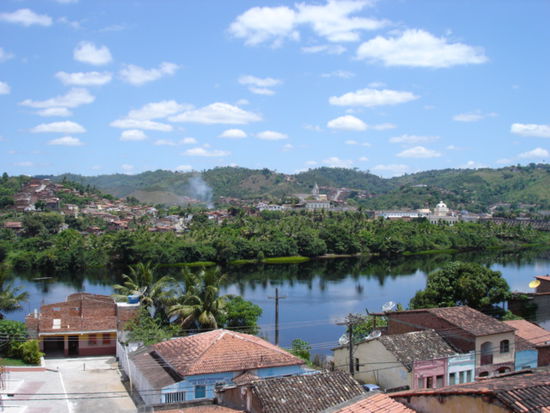 Blick von Sao Felix auf die gegenueberliegende Stadt Cachoeira