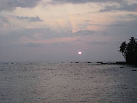 Sonnenuntergang bei Matara