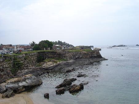 Mauer des Dutch Fort in Galle