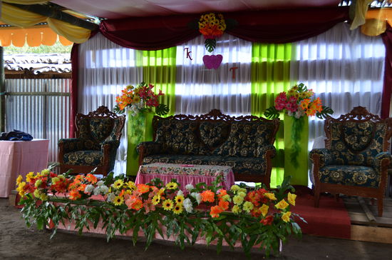 Vorbereitungen für den großen Tag.