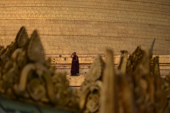 Hoch oben auf der Pagode...