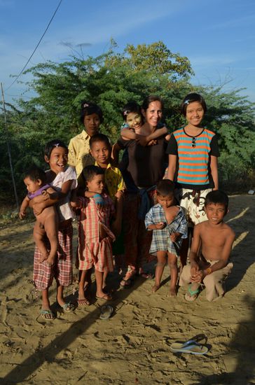 Christel mit neuer Freundin auf dem Rücken.