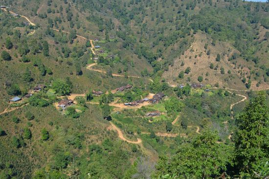 Eines der urigen Bergdörfer, welches wir durchquerten auf unserer Wanderung.