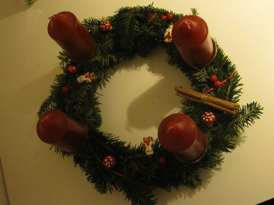 mein selbstgemachter Adventskranz