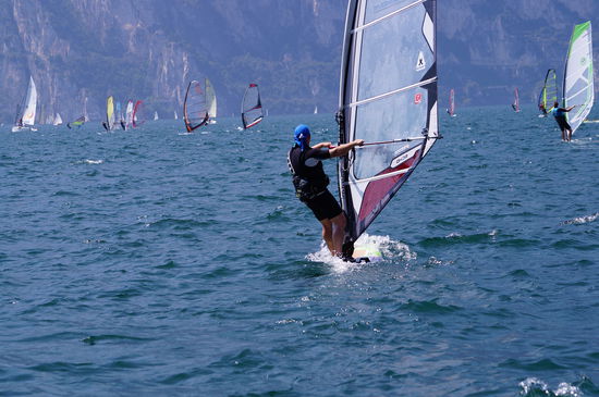 ich am Lago di Garda ... leider etwas wenig Wind