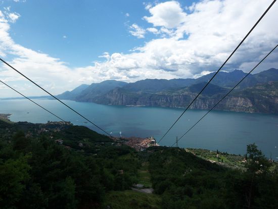 Malcesine Lago di Garda .. Blick aus der Monte Baldo Seilbahn