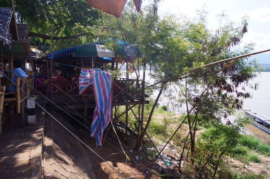 Bar am Mekong in Pakse ... Das war eine der schöneren