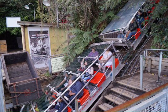 der Scenic Railway .... 52 grad steil