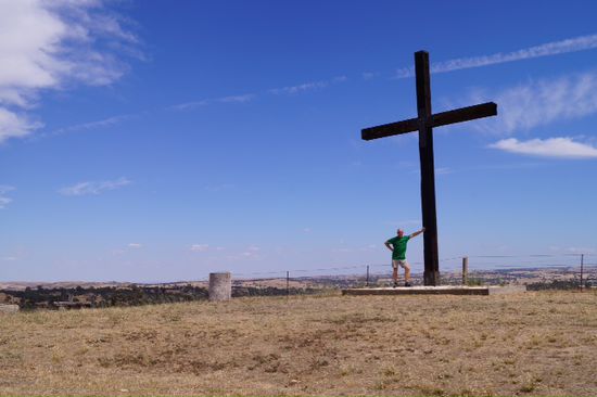 Gipfelkreuz .... 20 Meter daneben stand mein Holden.