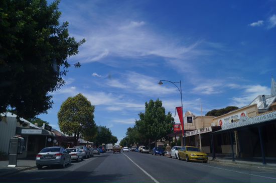 Ortsbild in den Städten des Barossa Valley. Irgendwie ähnlich wie im Burgenland.