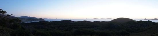 Lookout im Sunset am Weg ins Wilson Promontory