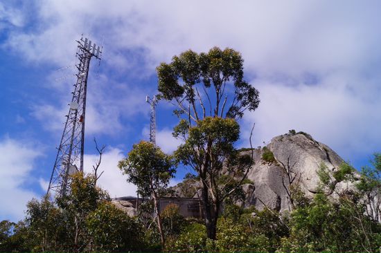 Die letzten paar Meter bis zum " Gipfel "
Die Antenne stört