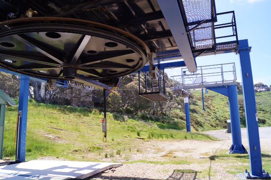 Talstation ... Aber eher flaches Skigebiet.