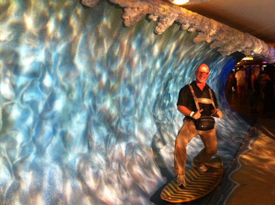 In der Welle.