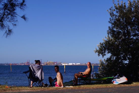 Mit Sabine und Adrian am Strand Botany NP Cronulla.
Sehr angenehm.