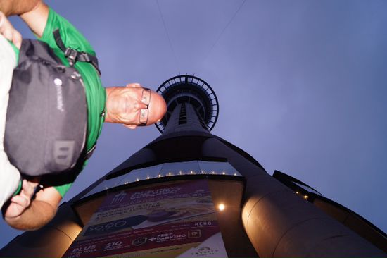Skytower von unten
