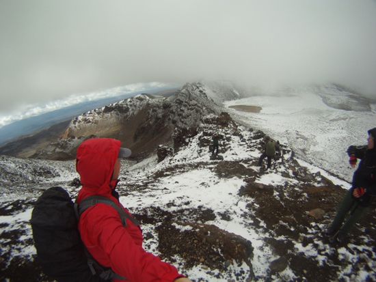 Recht der Red Crater .... Sicht eher schlecht