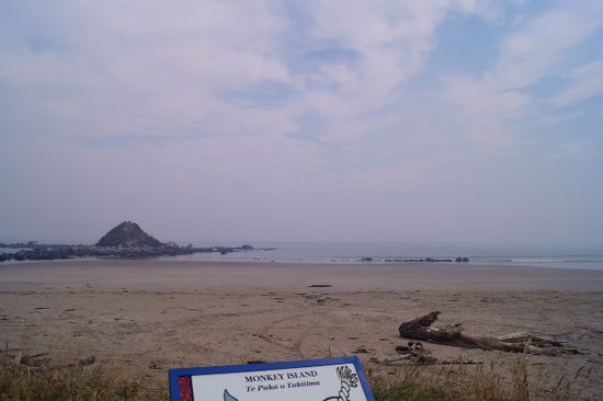 Monkey Island .... Entlang der Southern Scenic Route .... Wegen eines Buschfeuers wars hier nicht besonders einladend. .... Hat voll genebelt und in den Augen gebrannt.