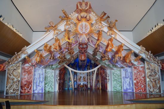 Maori Bühne im Te Papa