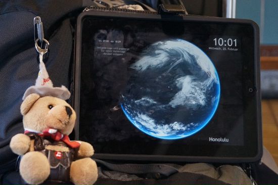 Und hier nochmal die Zeit nach Ankunft in Hawaii.
10.01 am 20.2.2013
Hawaii ist gegen Neuseeland um 23 stunden hinten. Irgendwie unglaublich oda?