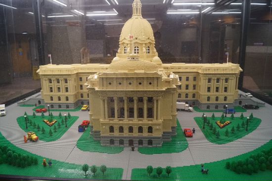 Legomodell des Parlaments im Parlament