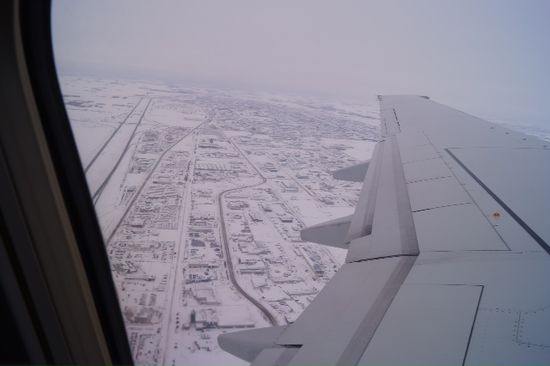Take off edmonton ... Schnee