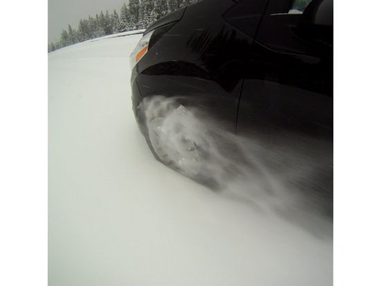 Die Gopro hab ich an meiner Stange aus dem Auto gehalten .... Brrrr ... Sehr kalt