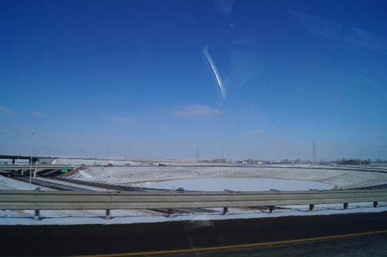 Auffahrt zum Highway nach Edmonton