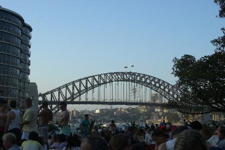 Silvesterabend an der Harbour Bridge