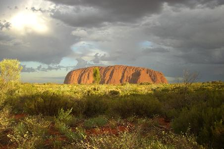 Sunset am Ayers Rock (Uluru) - ja, das ist eine eigene Aufnahme!!!