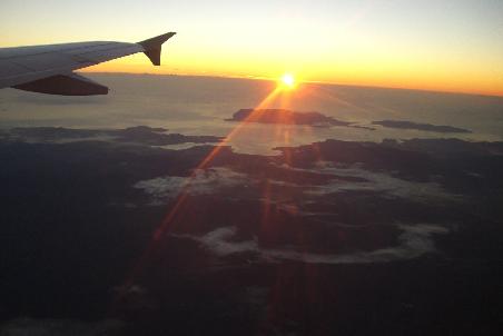 Sonnenaufgang über Tasmanien.