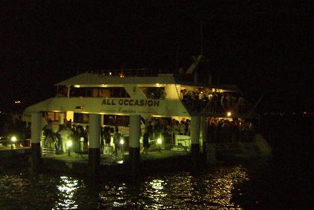 Zurück an Land, Ende der Bootsparty.