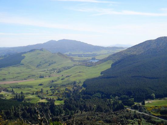 Aussicht vom Rainbow Mountain