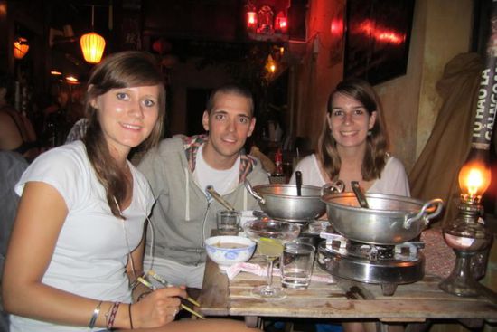 Beim Hot Pot essen in Hoi An